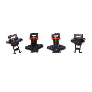 set of four flange drain plugs