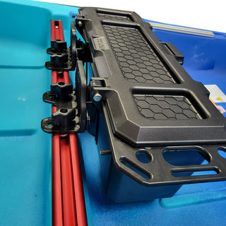 JK Multibox mounted on a piece of TriTrak