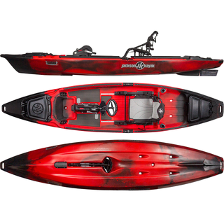 2026 Knarr FD Black Widow - red kayak with black tips