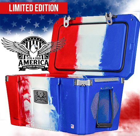 limited edition fully loaded Orion 65: Patriot: 250th anniversary coolers