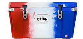 Orion Cooler patriot red white blue color coolers